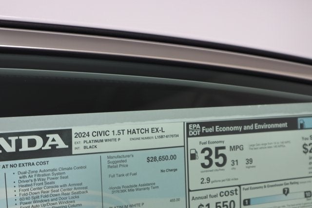 2024 Honda Civic Hatchback 1.5T EX-L